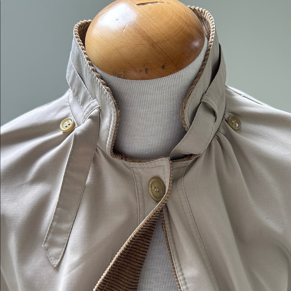 Vintage Rain Shedder Beige Cape Coat one size - Picture 5 of 7